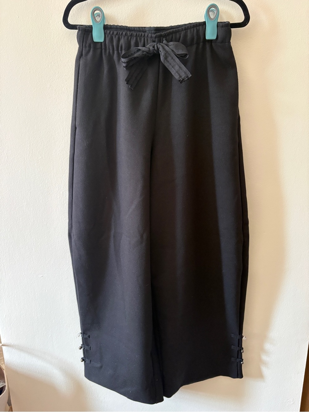 Free People Black Barrel Pants